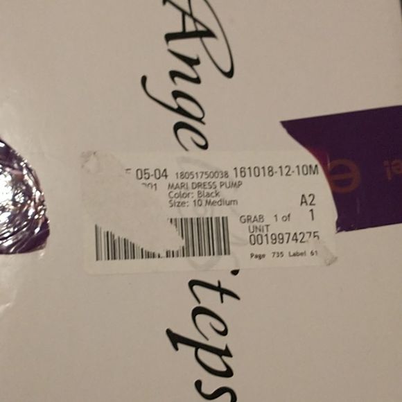 Angel Steps Black Textured Peep Toe Sandals! - Picture 9 of 13